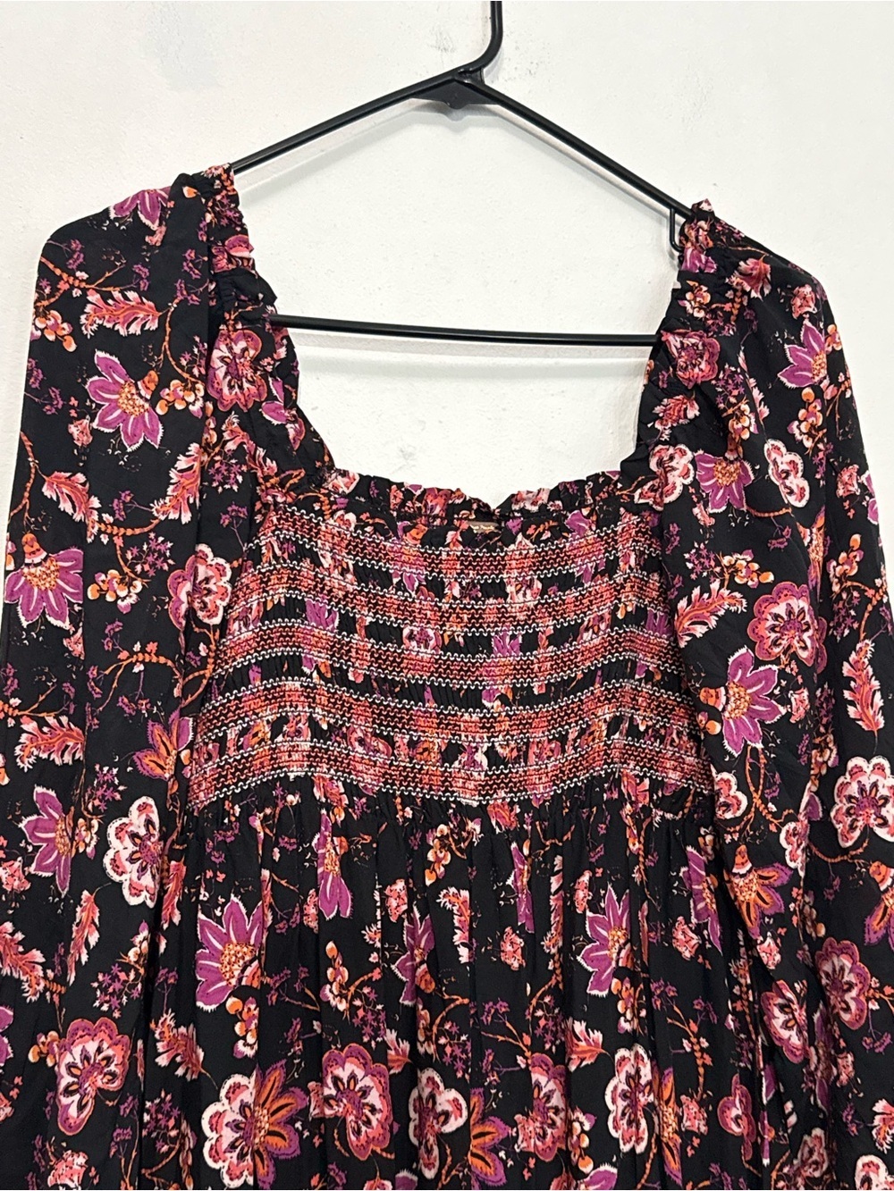 Free People Sweet Escape Floral Smocked Square-Neck Maxi Dress OB1236775 NWT - Picture 4 of 9